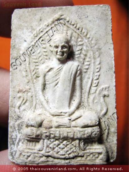 1067-VINTAGE OLD THAI BUDDHA AMULET SOMDEJ MONK LP DERM