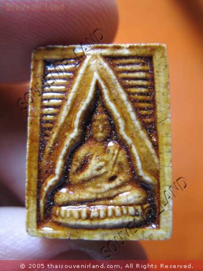 1043-THAI BUDDHA AMULET TABLET SOMDEJ LP SOD WAT PAKNAM