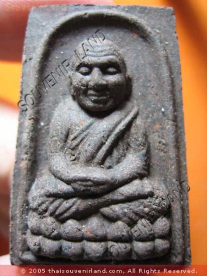 1007-THAI BUDDHA AMULET TABLET SOMDEJ LP TUAD ANTIQUE
