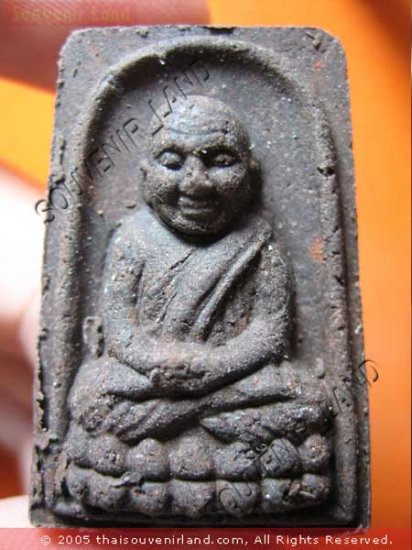 1002-THAI BUDDHA AMULET TABLET SOMDEJ LP TUAD ANTIQUE