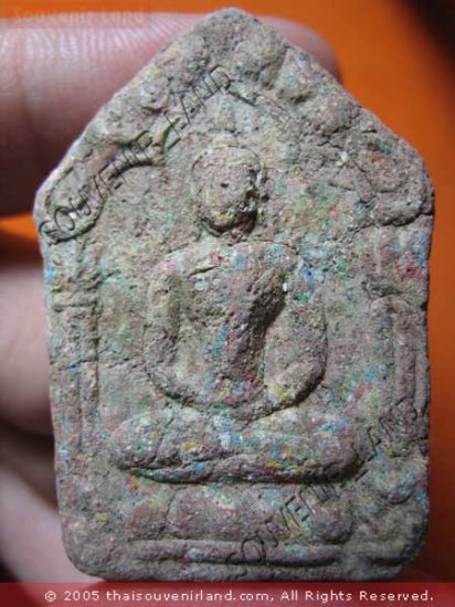0988-OLD THAI BUDDHA AMULET KHUN-PAEN PLAI KUMAN LP TIM