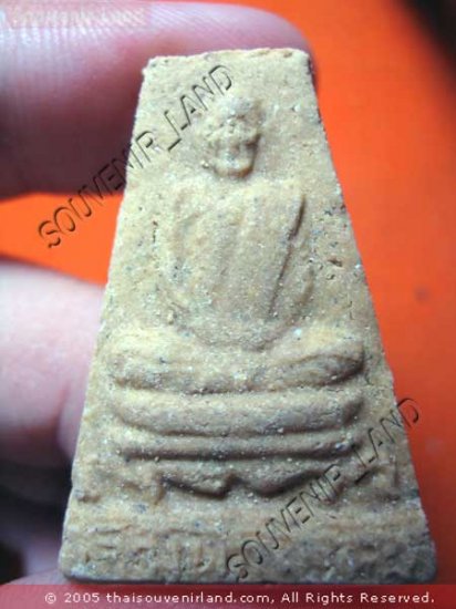 0961-VINTAGE THAI BUDDHA AMULET LP PROM PONG-SU-PHAN