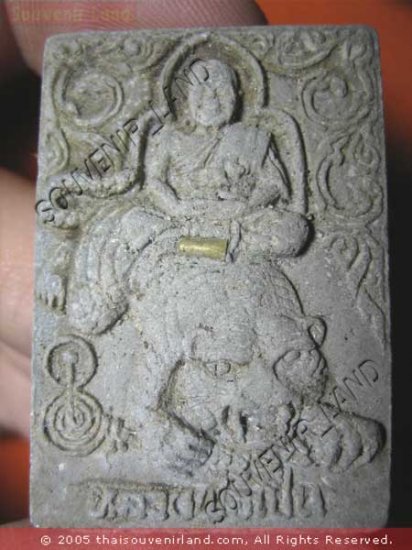 0952-OLD REAL THAI BUDDHA AMULET LP PERN TIGER POWER