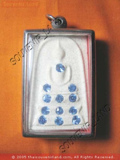 0937-THAI BUDDHA AMULET SOMDEJ GEMS CRYSTAL WAT RAKANG