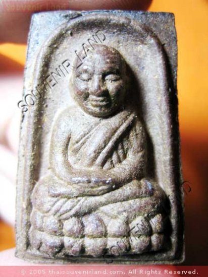 0884-THAI BUDDHA AMULET TABLET SOMDEJ LP TUAD ANTIQUE