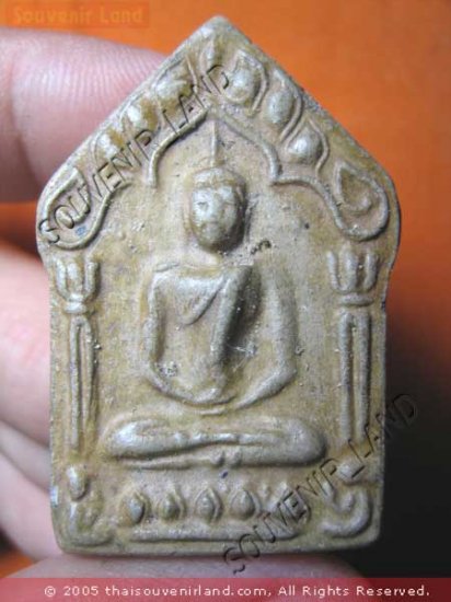 0866-OLD THAI BUDDHA AMULET KHUN-PAEN PLAI KUMAN LP TIM