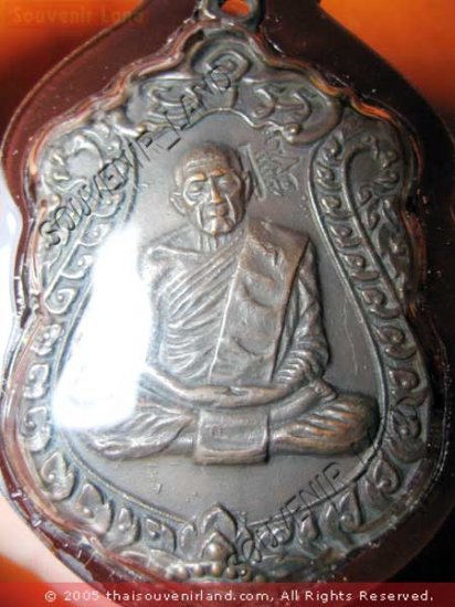0833-THAI BUDDHA AMULET PENDENT WATERPROOF LP TIM SAMA8