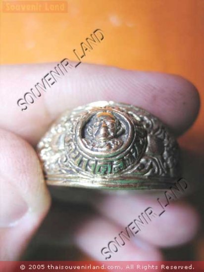 0785-VINTAGE OLD RARE THAI BUDDHA AMULET RING LP NGERN