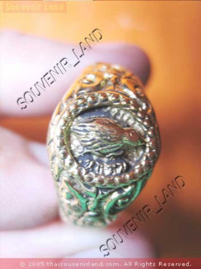 0774-RARE THAI BUDDHA AMULET RING KUBA KRITSANA SALIKA