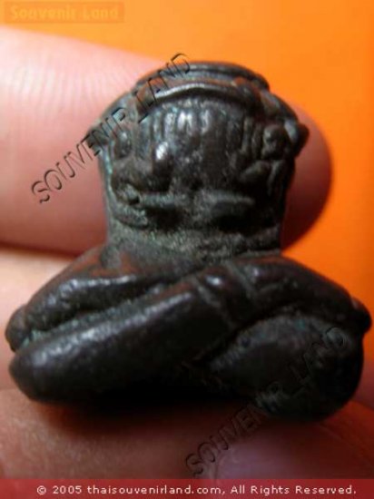 0642-THAI BUDDHIST AMULET CLOSE EYE PHA-PIT-TAH LP AIEM