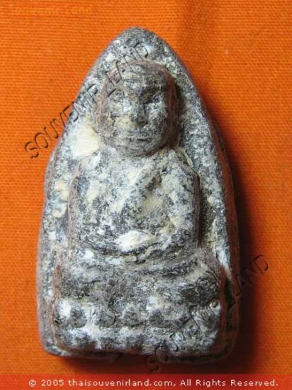 0629-THAI BUDDHA AMULET TALISMAN MONK LP TUAD 2497 RARE