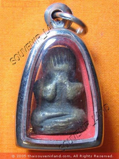 0595-THAI BUDDHIST AMULET CLOSE EYE PHA-PIT-TAH KAW-ORE