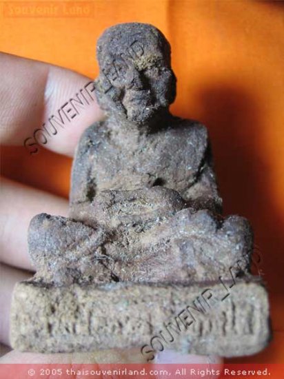 0580-THAI BUDDHA AMULET TALISMAN MONK LP TUAD STATUE