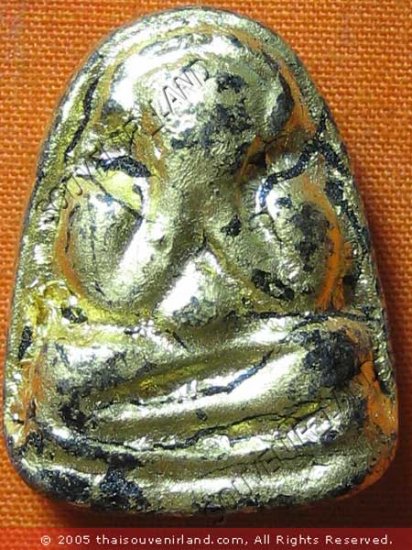 0526-THAI BUDDHIST AMULET CLOSE EYE PHA-PIT-TAH LP SRI