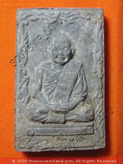 0498-RARE THAI BUDDHA AMULET TABLET CLAY SOMDEJ PI-LAN