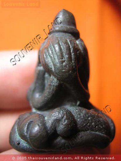 0482-KHMER BUDDHIST AMULET CLOSE EYE PHA-PIT-TAH THAI