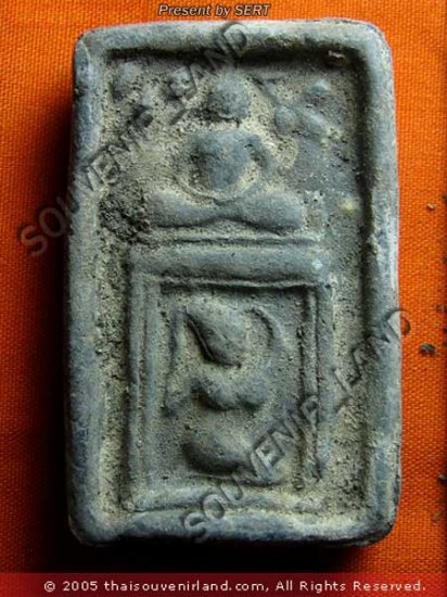 M417-MONK BUDDHA AMULET THAI CHARM TABLET SOMDEJ PI-LAN