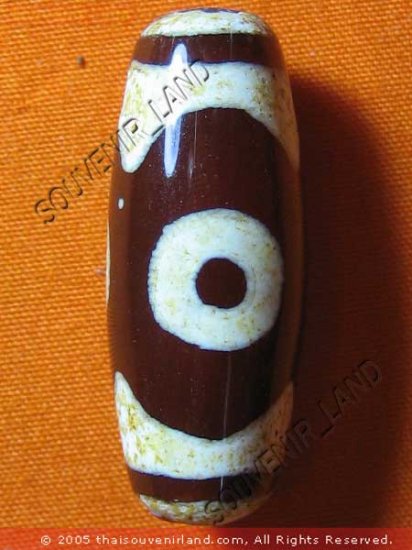 0231-NATURAL TIBETAN AGATE DZI BEAD AMULET MAGIC THAI
