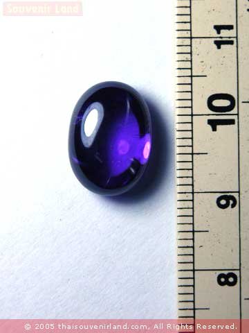 M689-FAMOUS GEM STONE ""EYE OF NAGA"" BUDDHA AMULET VIOLE