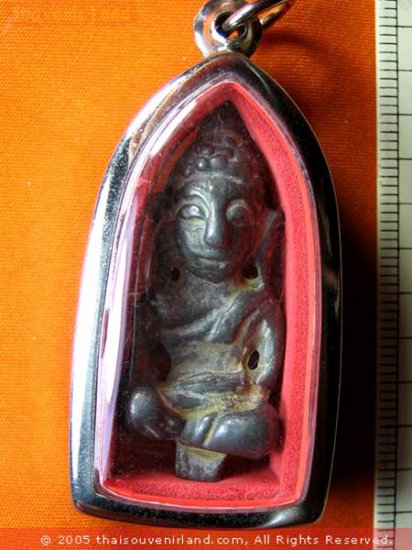 M235-SEATED KHMER VINTAGE CHARM BUDDHA STATUE RARE RARE