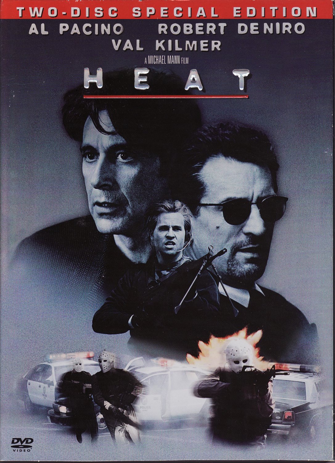 Heat 2-Disc DVD Al Pacino Robert DeNiro Val Kilmer Free Shipping