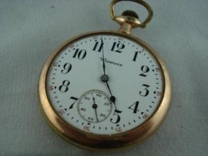 Hampden USA Gold Toned 7 Jewel Pocket Watch 3272723