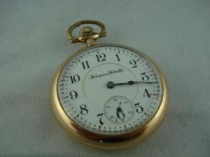 Hampden USA Gold Toned 17 Jewel Pocket Watch 2772282