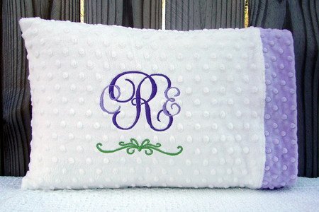 Personalized Minky Baby or Toddler Pillowcase