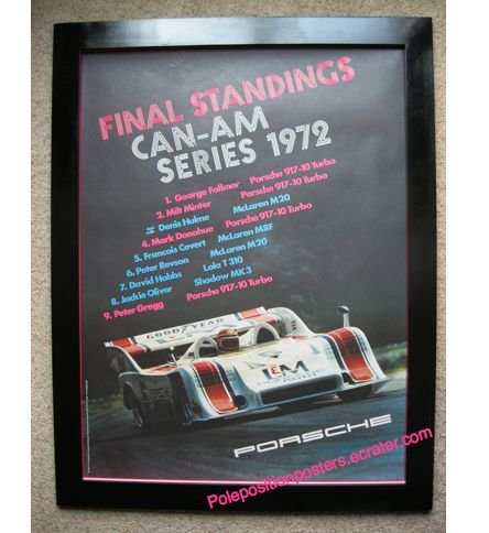 Final Standings CAN-AM Series 1972