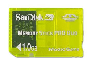 SanDisk Gaming Memory Stick Duo Pro Memory Card GB 1GB