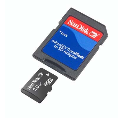 SanDisk Micro SD MicroSD 2GB 2 GB MEMORY STICK Card LG