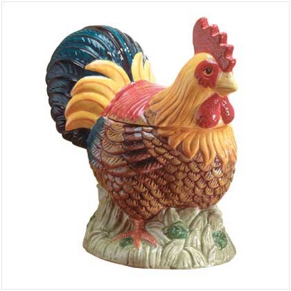 Rooster Cookie Jar - For Decorative Purposes