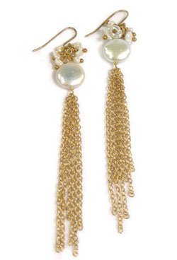 Gold Waterfall Earrings