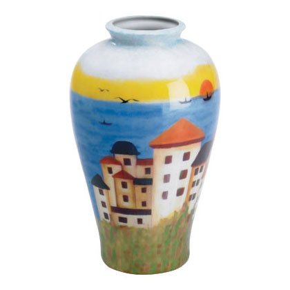 Patchwork Fabric Vase-Coast -