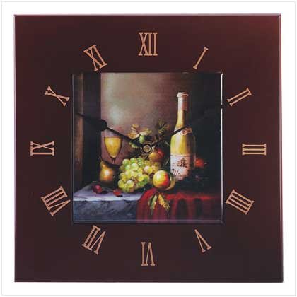Grapes Wine Wall Clock