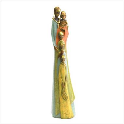 Tribal Family Figurine