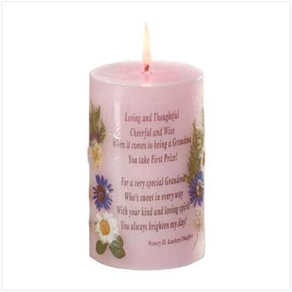 Grandmother Dry Flower Candle