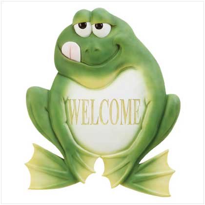 ALAB FROG WELCOME PLAQUE