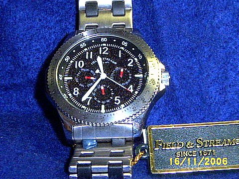 NEW FIELD & STREAM MENS TACHYMETER WATCH