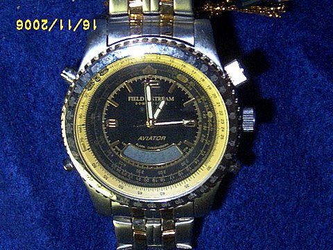 NEW FIELD & STREAM MENS AVAITOR CRONOGRAPH WATCH