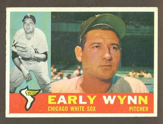 1960 Topps baseball set # 1 Early Wynn HOF Chicago White Sox