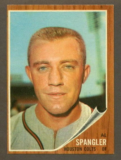 1962 Topps baseball set # 556 Al Spangler Houston Colts