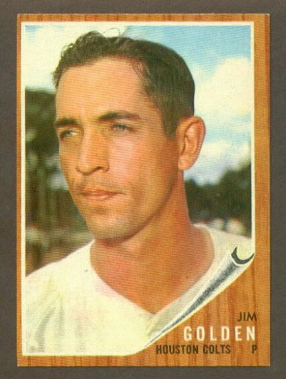 1962 Topps baseball set # 568 Jim Golden Houston Colts