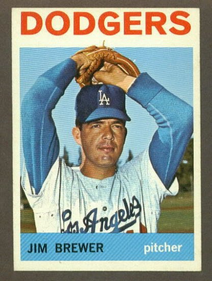 1964 Topps baseball set # 553 Jim Brewer Los Angeles Dodgers