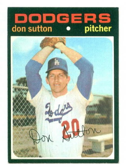 1971 Topps baseball set # 361 Don Sutton HOF Los Angeles Dodgers