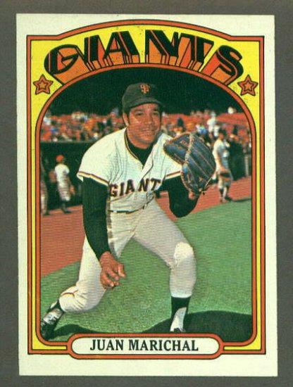 1972 Topps baseball set # 567 Juan Marichal HOF San Francisco Giants