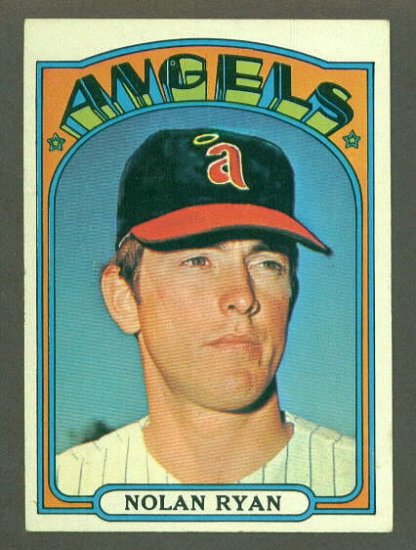 1972 Topps baseball set # 595 Nolan Ryan HOF California Angels