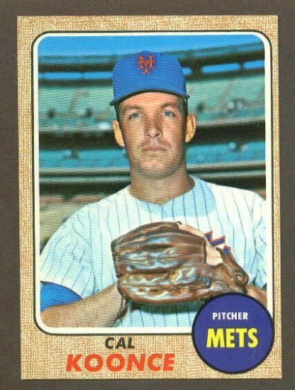 1968 Topps baseball set # 486 Cal Koonce New York Mets