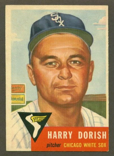 1953 Topps baseball set # 145 Harry Dorish Chicago White Sox