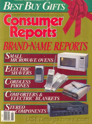 Consumer Reports Magazine - November 1989